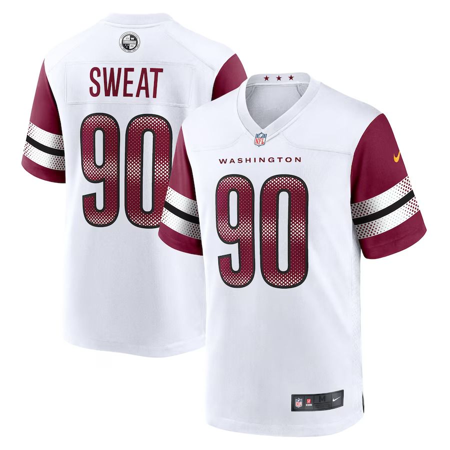 Men Washington Commanders #90 Montez Sweat Nike White Game NFL Jersey